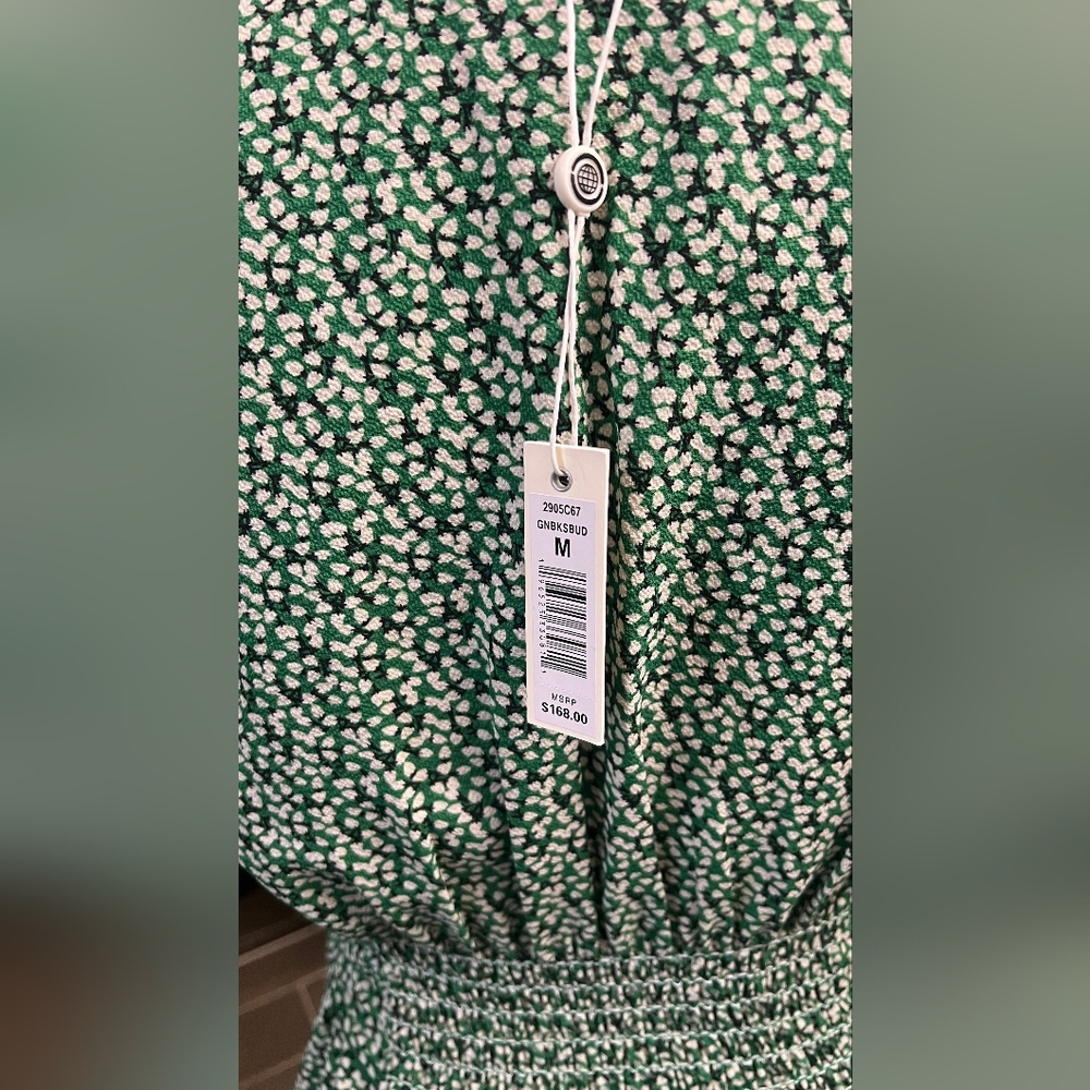 Max Studio Green Patterned Wrap Dress - Picture 6 of 9